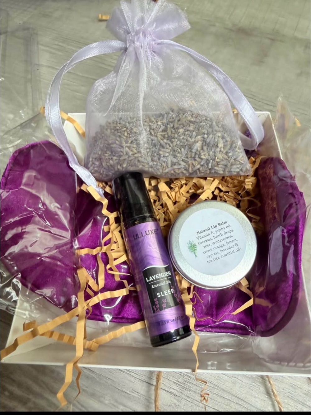 ORGANIC~ lip balm, essential oil, soy candle and silk eye mask 
choose colors